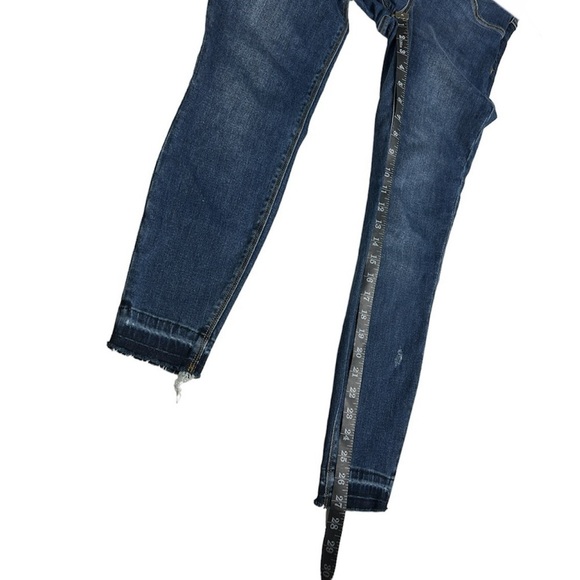 Spanx Distressed Ankle Skinny Jeans Medium Wash Size Small - Picture 11 of 12